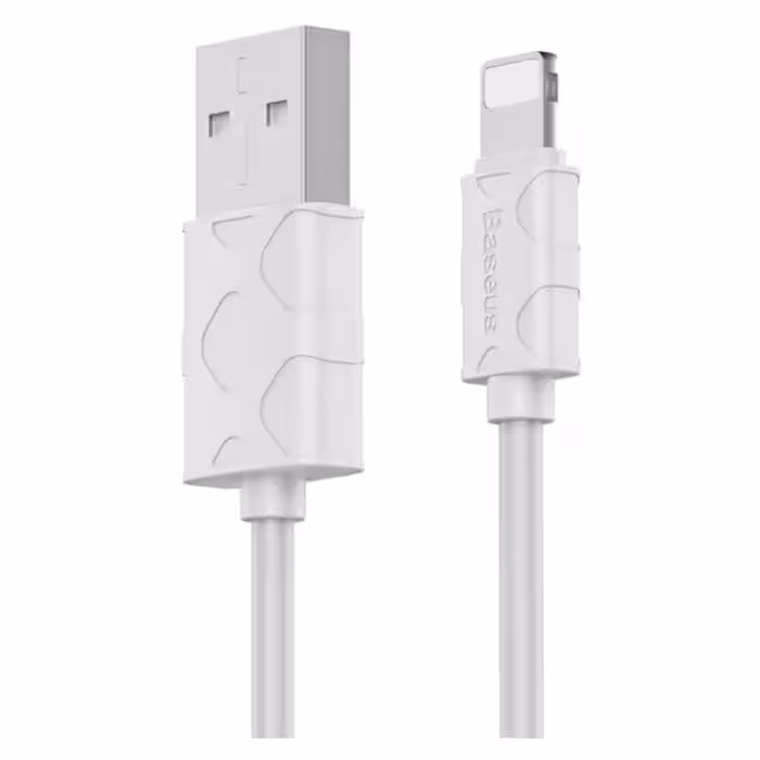 کابل USB به لایتنینگ باسئوس  Baseus Yaven Lightning Cable For Apple 1M White N