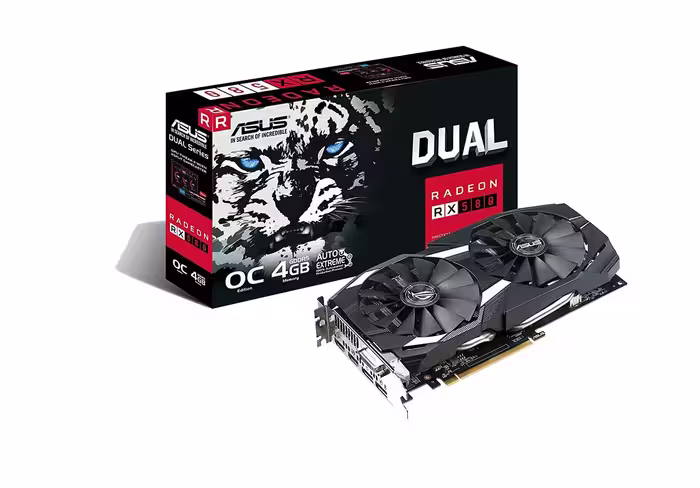 کارت گرافیک ایسوس DUAL-RX580-O4G