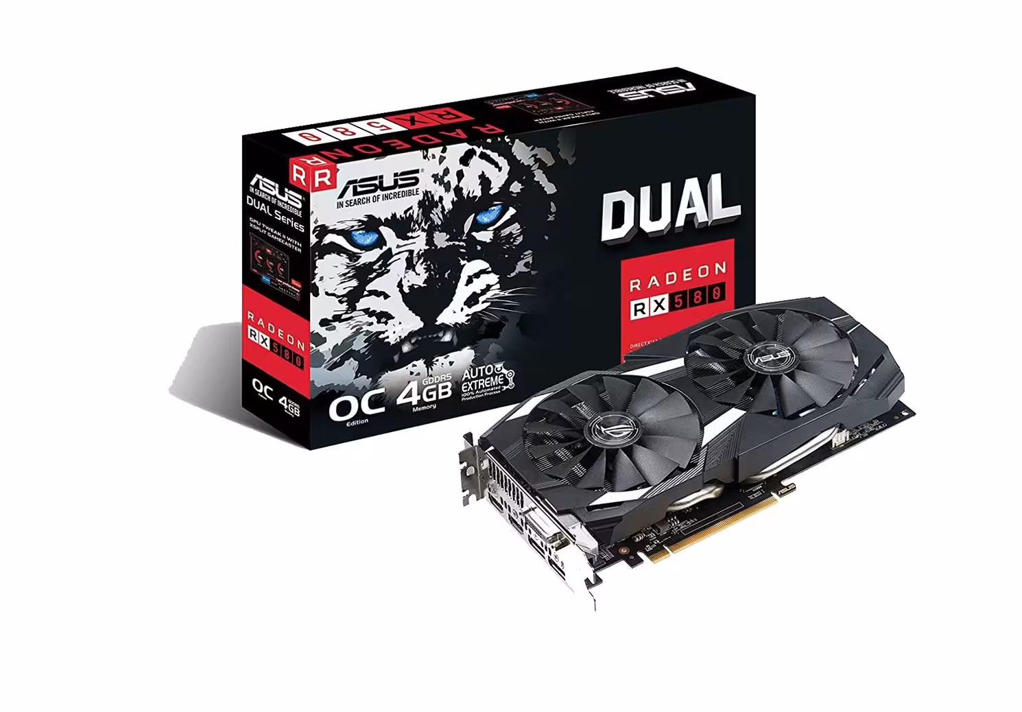 کارت گرافیک ایسوس DUAL-RX580-O4G