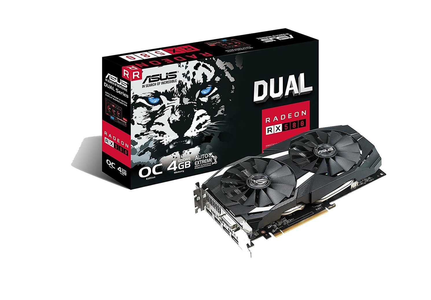 کارت گرافیک ایسوس DUAL-RX580-O4G