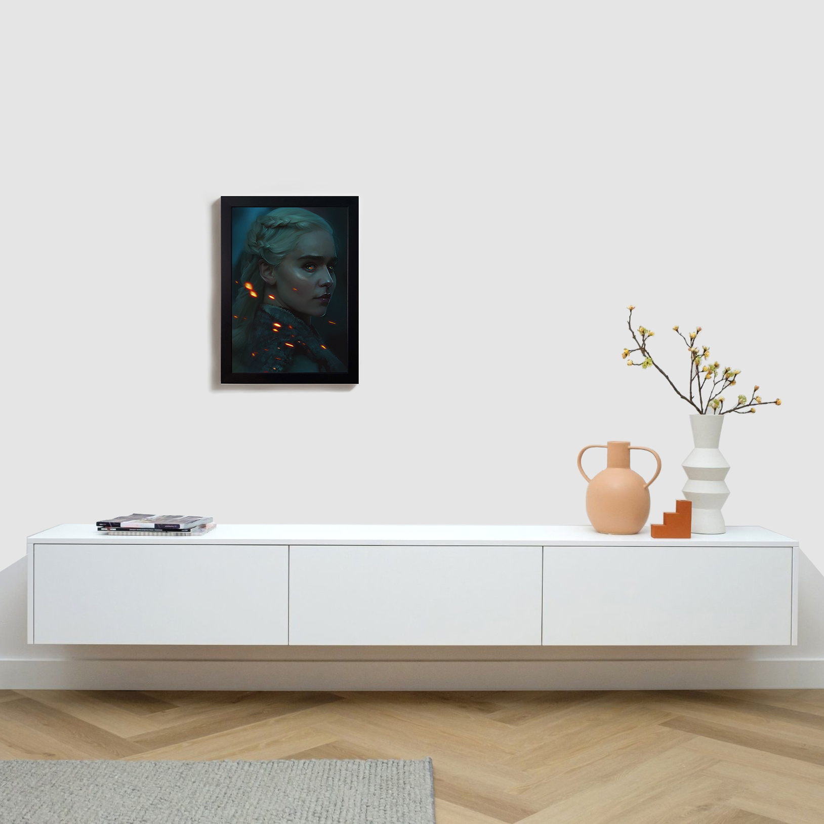 تابلو مدل سریال بازی تاج و تخت دنریس game of thrones daenerys B263