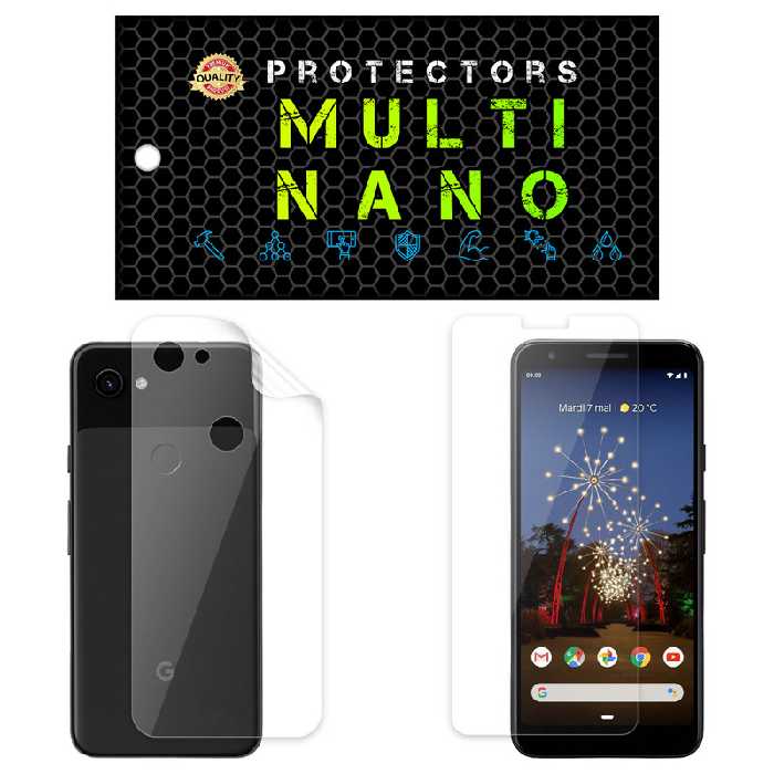 محافظ صفحه نمایش مولتی نانو مدل X-SFT مناسب برای گوشی موبایل گوگل Pixel 3A به همراه محافظ پشت | کالا برتری