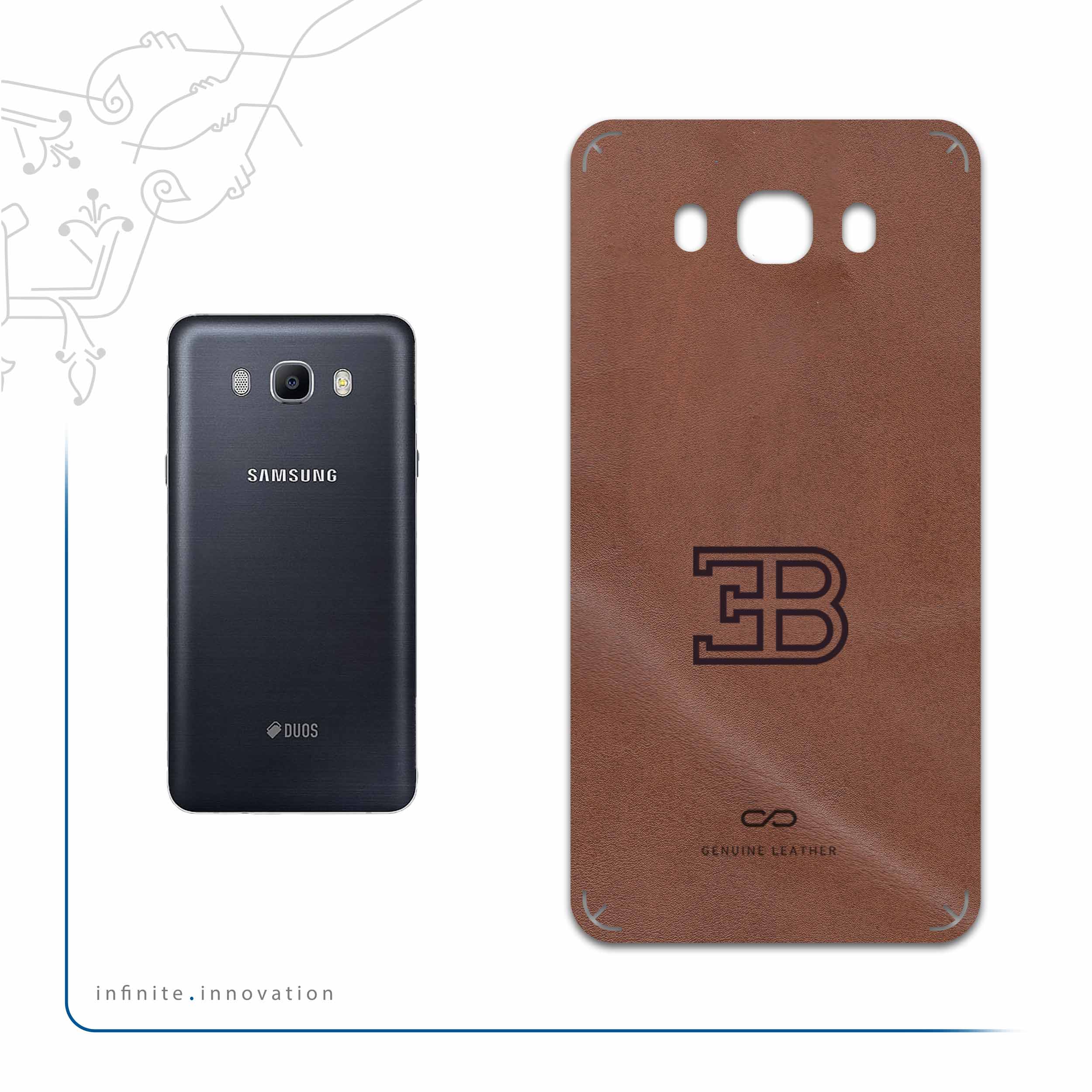برچسب پوششی ماهوت مدل MNL-BGGT مناسب برای گوشی موبایل سامسونگ Galaxy J7 2016