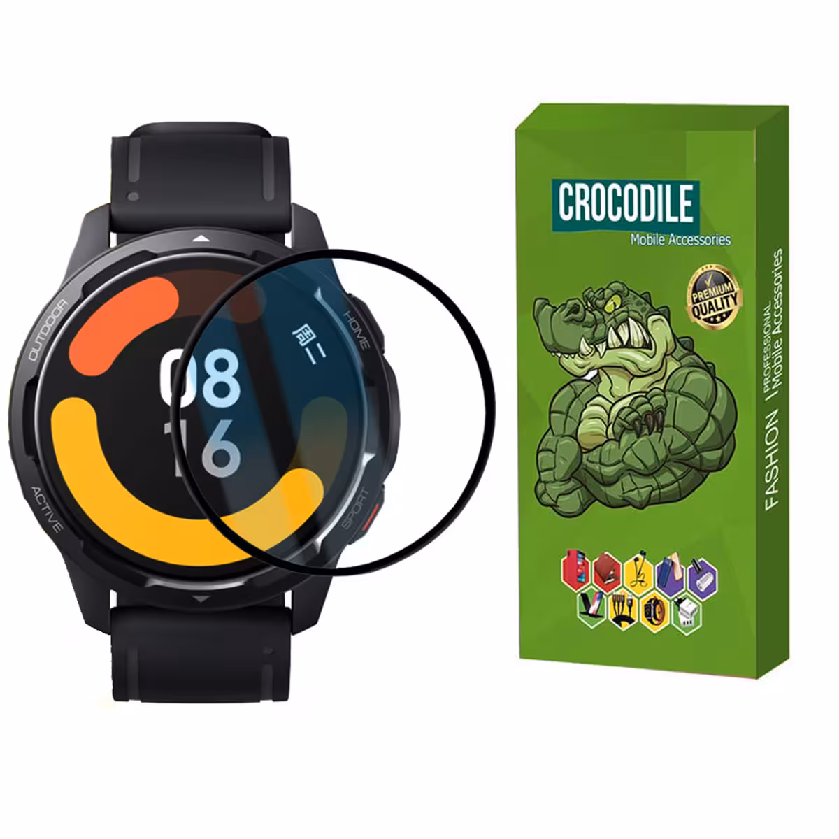 محافظ صفحه نمایش کروکودیل مدل C-PWM مناسب برای ساعت هوشمند شیائومی Mi Watch Color 2