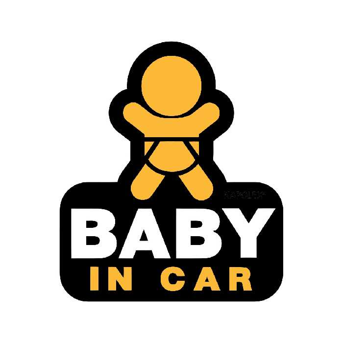 استیکر خودرو طرح بچه داریم کد 1934