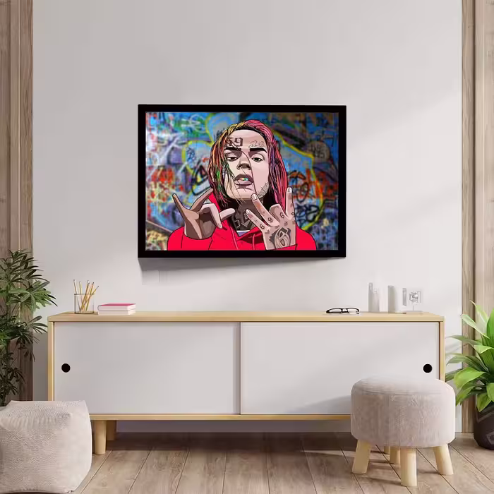 تابلو مدل 6ix9ine کد F-10013