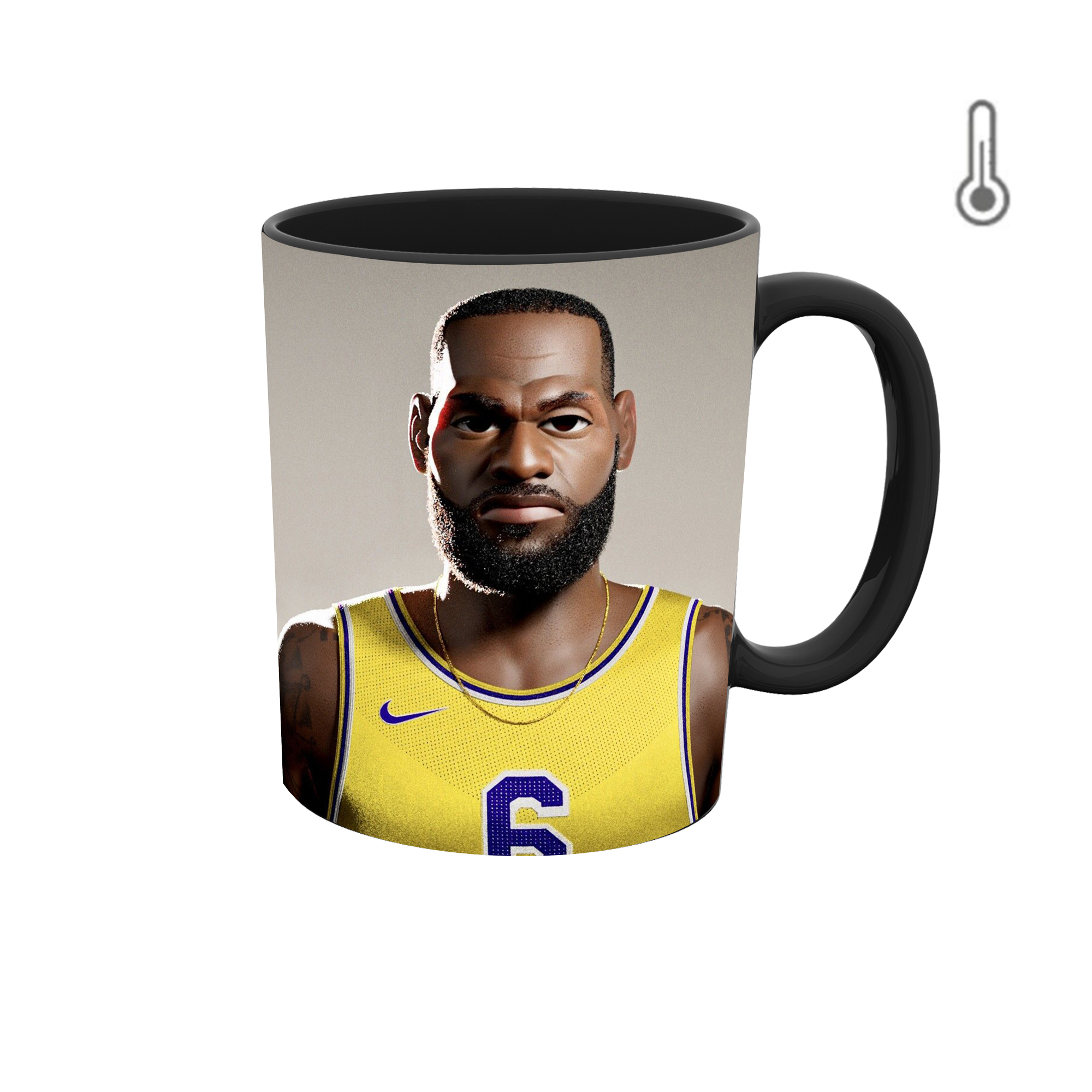 ماگ حرارتی طرح لبران جیمز بسکتبال 