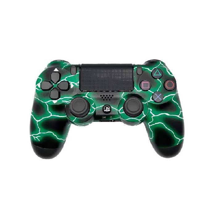 خرید و قیمت دسته بازی پلی استیشن 4 جعبه دار هایکپی طرح رعد و برق سبز