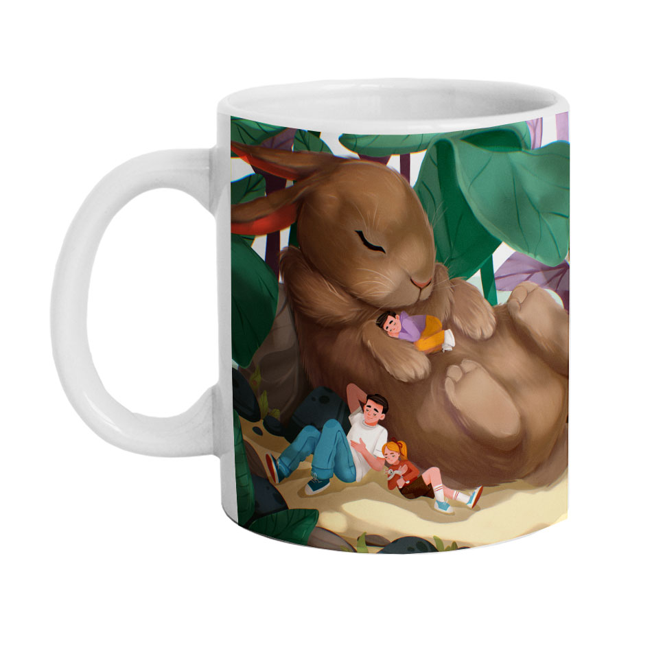 ماگ دارلی طرح خرگوش مدل DarlyM707