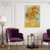 تابلو شاسی طرح گل‌های آفتابگردان کد LAV-61