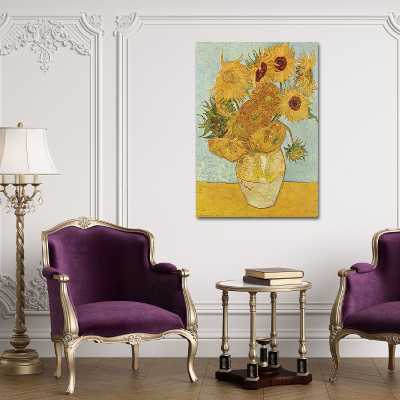 تابلو شاسی طرح گل‌های آفتابگردان کد LAV-61