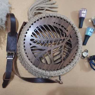 کیف بافتنی مدل گلبرگ کد 220