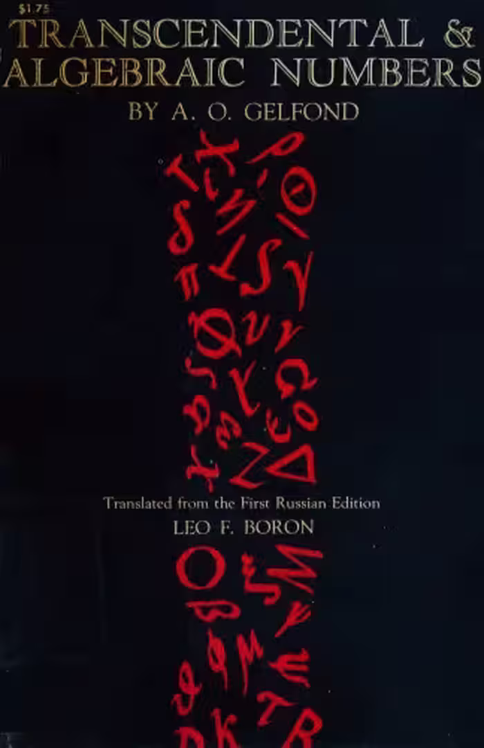خرید و دانلود نسخه کامل کتاب Transcendental and algebraic numbers