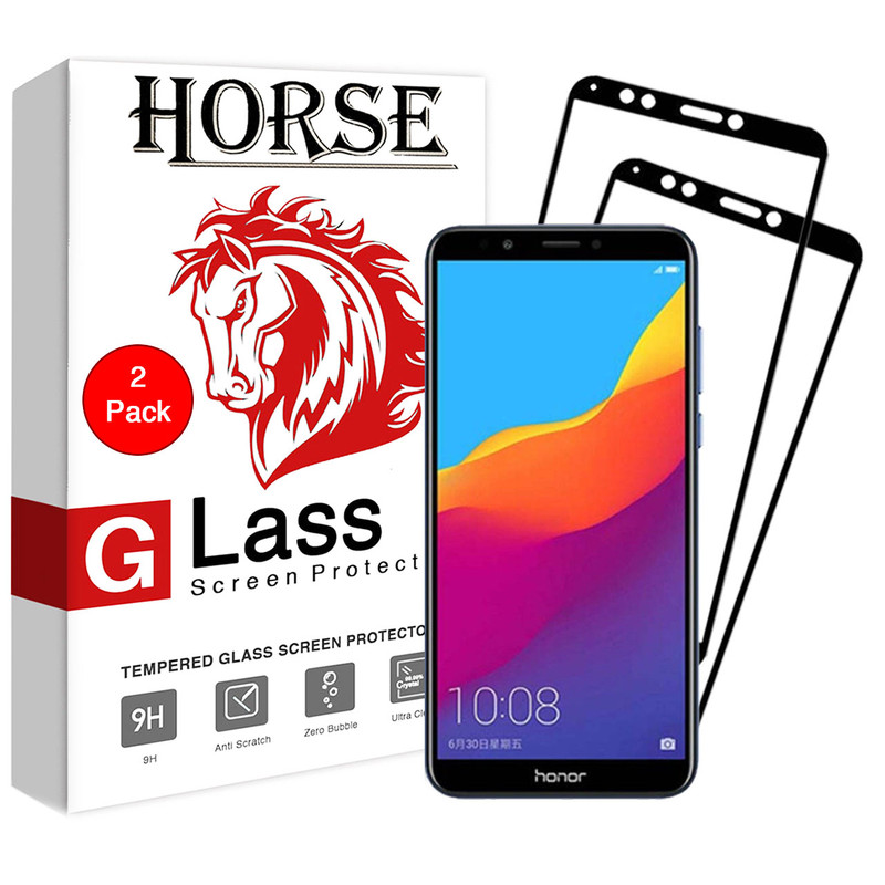 محافظ صفحه نمایش 5D هورس مدل FAG مناسب برای گوشی موبایل آنر 7C بسته دو عددی | کالا برتری