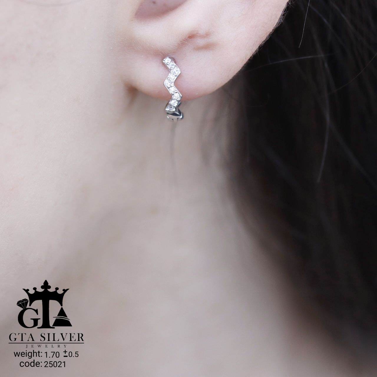 گوشواره نقره میکرو 10309-2