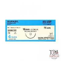 نخ بخیه سیلک 4/0 راند 18 سوپا