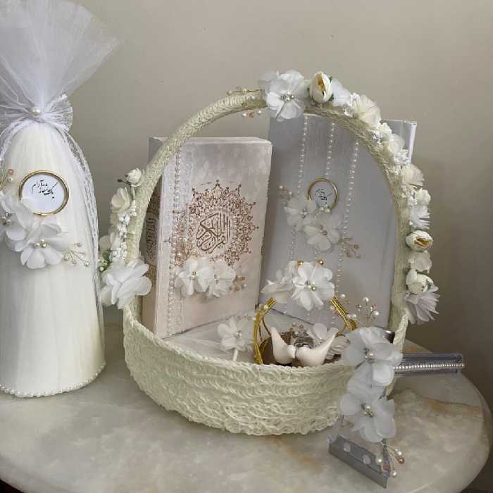 ست بله برون همراه با سبد 