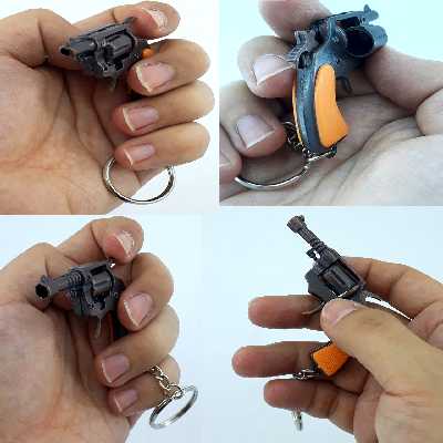 جاکلیدی دنیای سرگرمی های کمیاب مدل تفنگ مینیاتوری طرح هفت تیر کد HFTLB