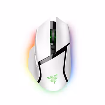 ماوس گیمینگ بی سیم ریزر مدل BASILISK V3 PRO - WHITE EDITION