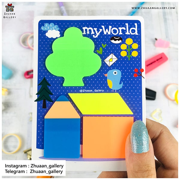 استیکی نت شفاف My World فانتزی