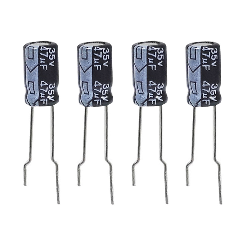  خازن الکترولیت 47 میکروفاراد مدل 35V کد 312 بسته 4 عددی 