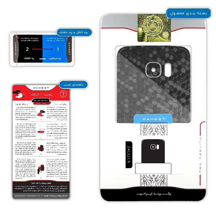 برچسب پوششی ماهوت مدل Honey-Comb-Circle مناسب برای گوشی موبایل سامسونگ Galaxy S7 Edge