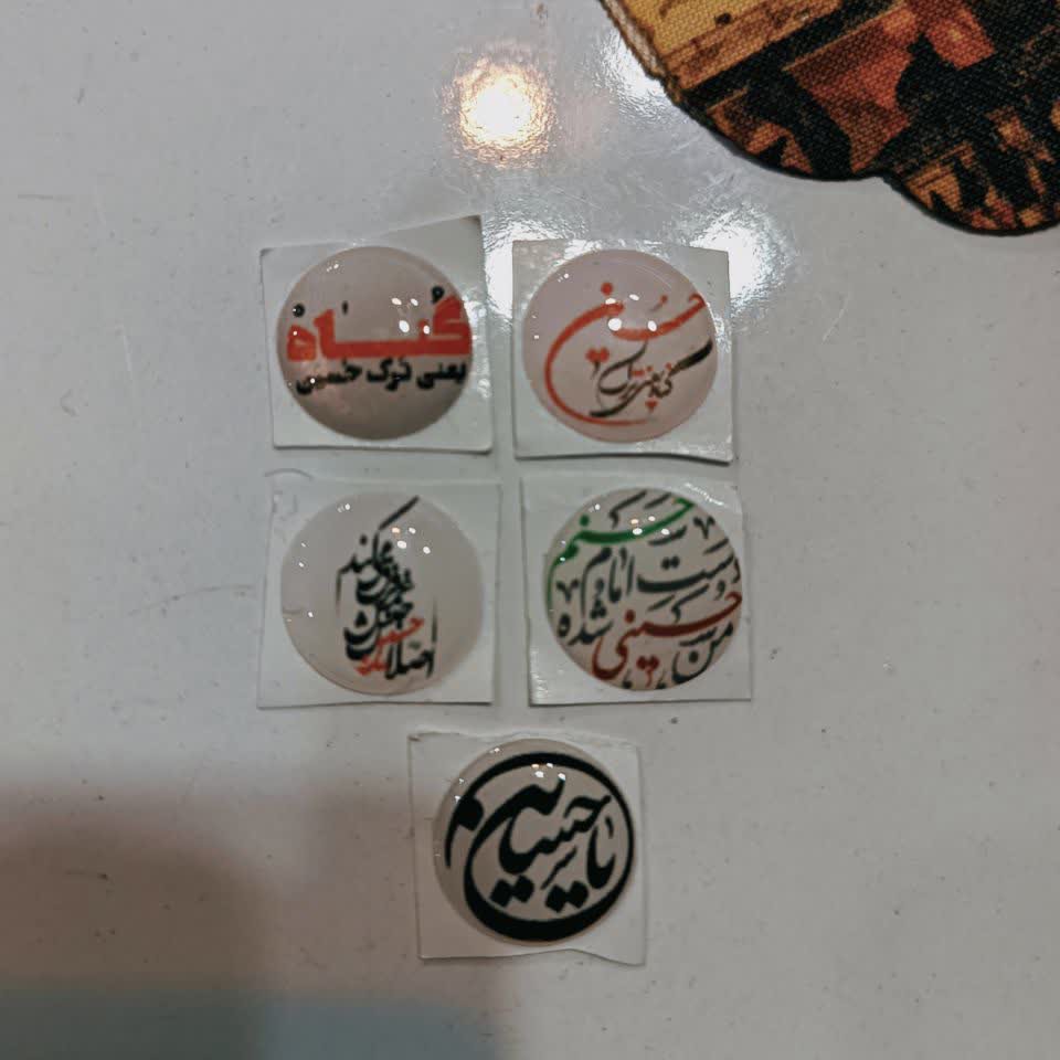 برچسب گوشی موبایل چاپ عالی و کیفیت مناسب محرمی شهدایی ذکر دار برچسب گوشی