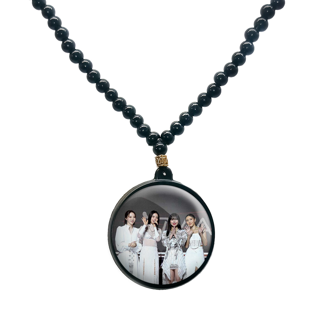 گردنبند پرمانه طرح mamamoo کد pmd.13303 مدل دو طرفه