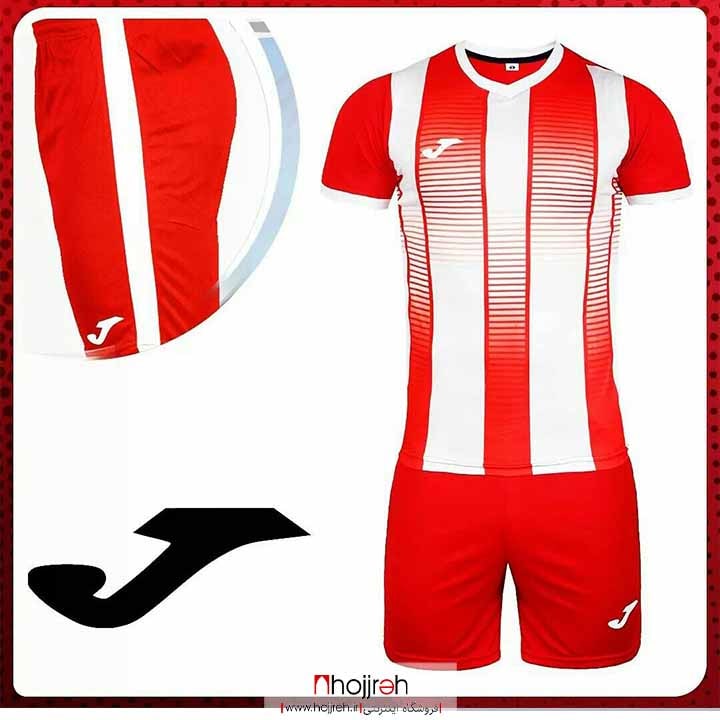 اطلاعات ، قیمت و خرید پیراهن و شورت تیمی جوما JOMA قرمز و سفید پک 5 عددی کد VM95