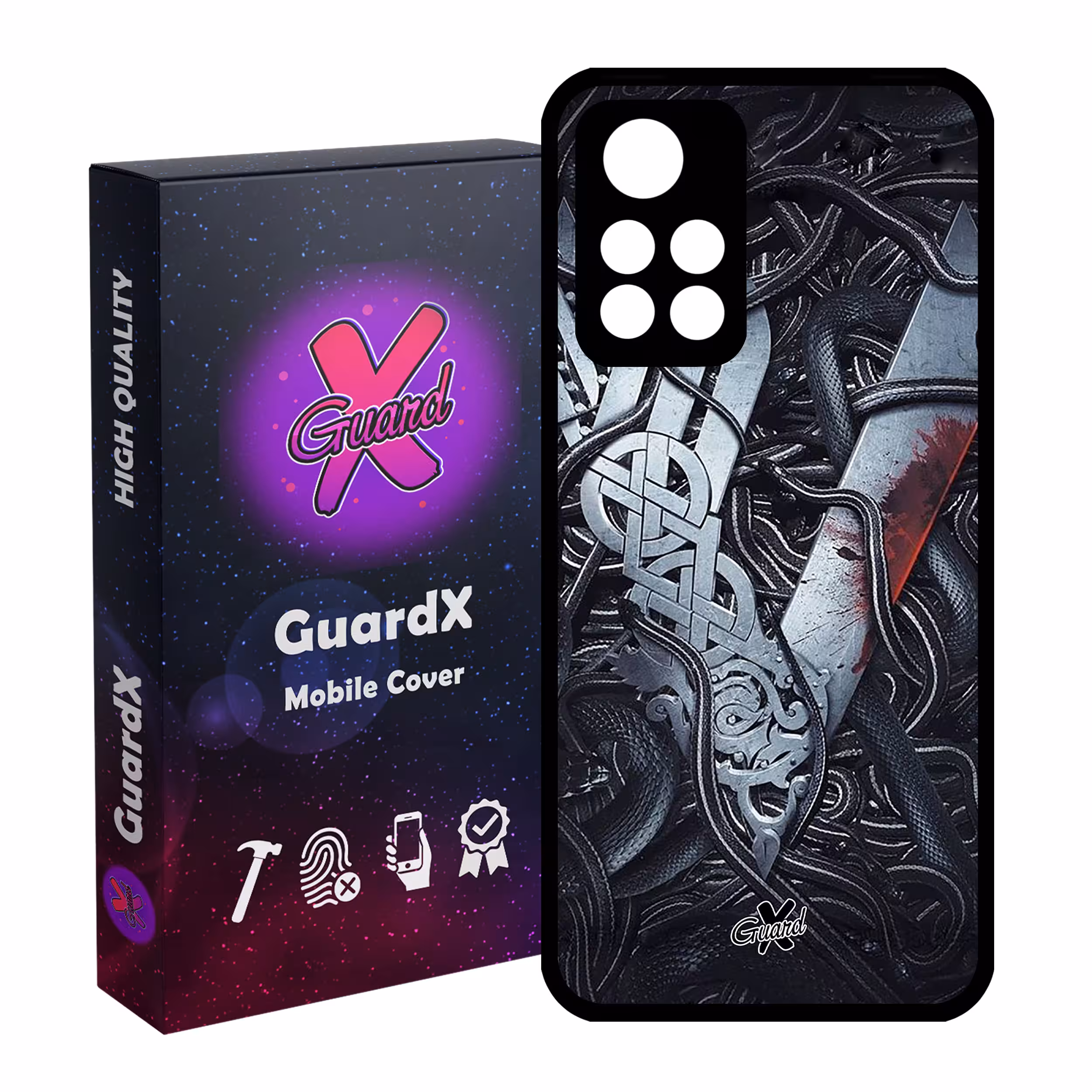 کاور گارد ایکس طرح Vikings مدل Glass10221 مناسب برای گوشی موبایل شیائومی Poco M4 Pro 5G/Redmi Note 11T 5G/Redmi Note 11S 5G