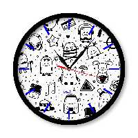 ساعت دیواری راویتا طرح فانتزی مدل 1004