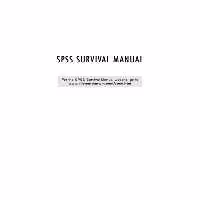 خرید و دانلود نسخه کامل کتاب SPSS Survival Manual: A Step by Step Guide to Data Analysis Using SPSS for Windows (Version 15