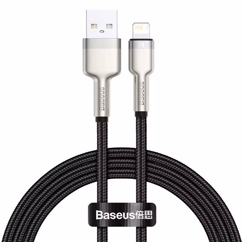 کابل تبدیل USB به لایتنینگ باسئوس مدل CAFULE-A01 2.4 A طول 1 متر