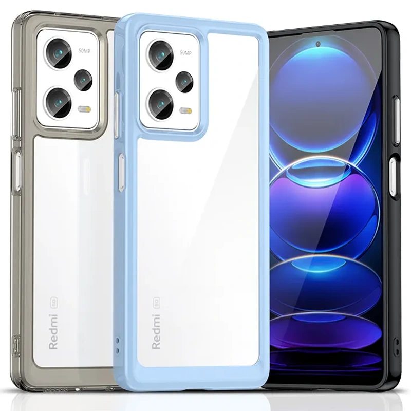 قاب دوررنگی Xiaomi Redmi Note 12 Pro 5G  مدل شفاف