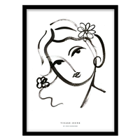 قیمت و خرید تابلو دکوراتیو مدل پرتره لاین‌آرت مینیمال کد 1035