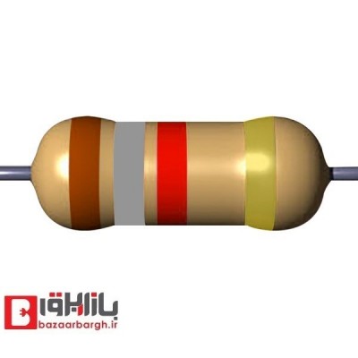 مقاومت 1.8 کیلو اهم 1 وات 5 درصد
