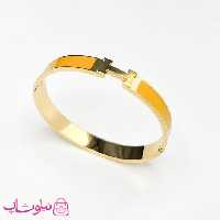 دستبند زنانه ظریف هرمس رنگ خردلی کد 280