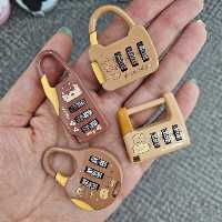 قفل رمزدار خرس قهوه ای