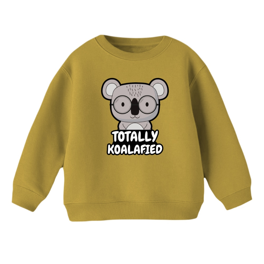 سویشرت بچگانه مدل کوالا عینکی رنگ کرم