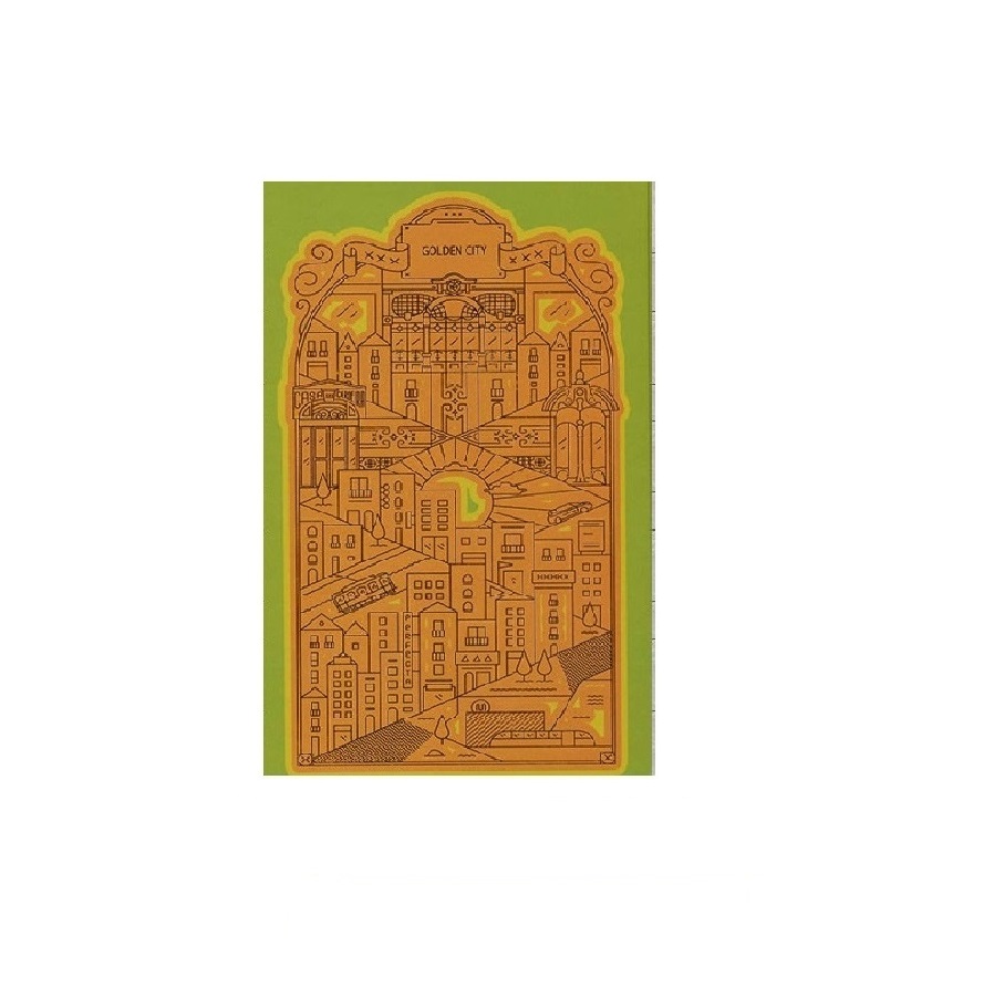 دفتر یادداشت همیشه مدل golden city رنگ سبز