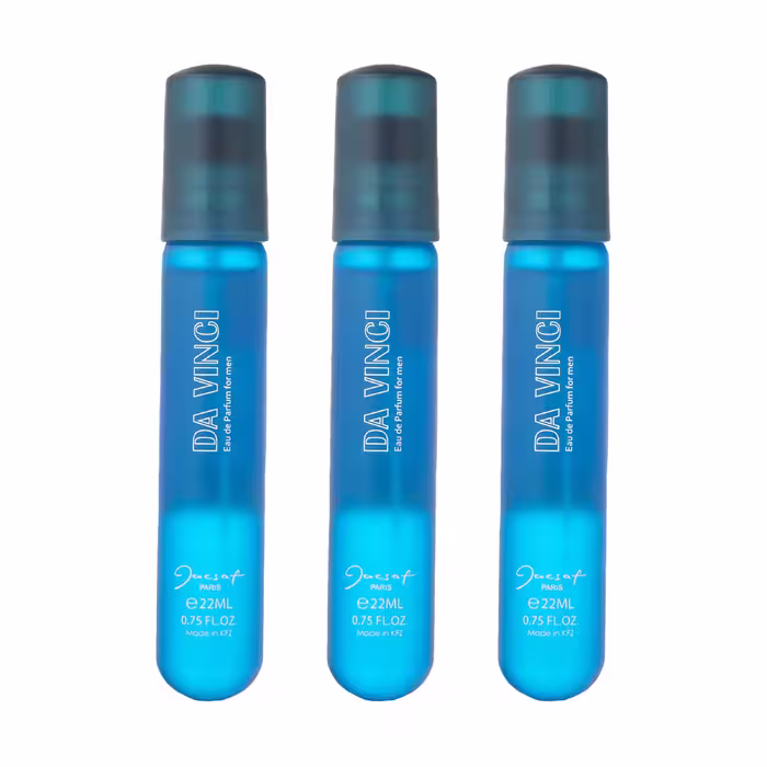 عطر جیبی مردانه ژک ساف مدل Da Vinci حجم 22 میلی لیتر بسته 3 عددی