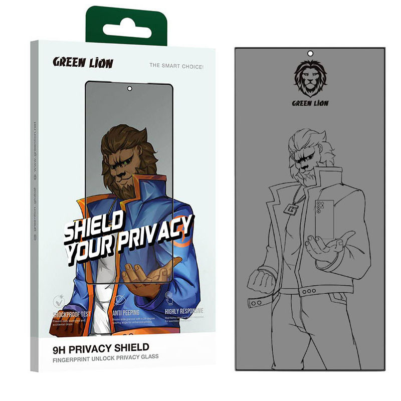 محافظ صفحه نمایش حریم شخصی گرین لاین مدل 9H Shield مناسب برای گوشی موبایل سامسونگ Galaxy S24 Ultra | کالا برتری
