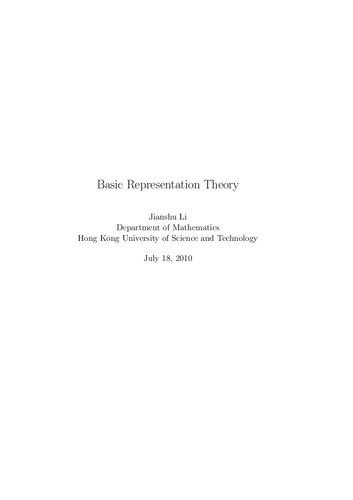 خرید و دانلود نسخه کامل کتاب Basic Representation Theory