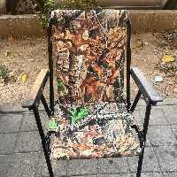 صندلی تاشو مسافرتی مدل راحتی طرح جنگل مناسب سفر و کمپ کد 1