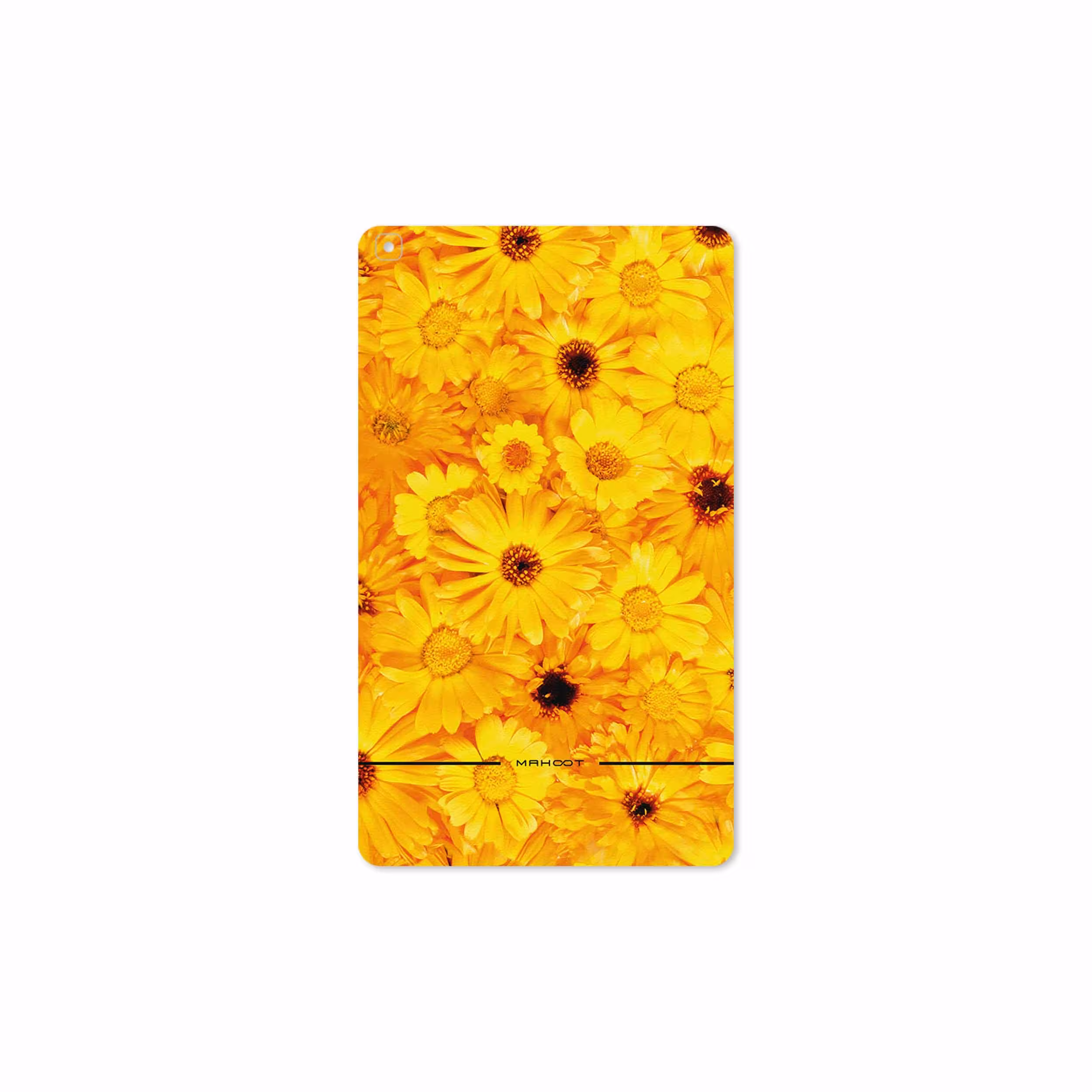 برچسب پوششی ماهوت مدل Yellow-Flower مناسب برای تبلت سامسونگ Galaxy Tab A 8.0 2019 T295