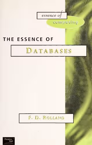 خرید و دانلود نسخه کامل کتاب The Essence of Databases