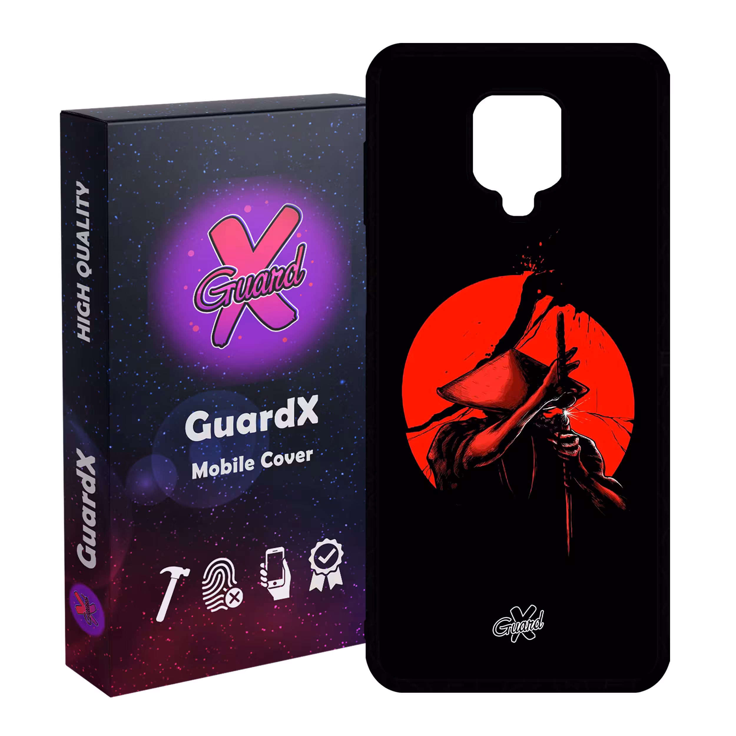 کاور گارد ایکس طرح Samurai مدل Glass10251 مناسب برای گوشی موبایل سامسونگ Redmi Note 9S / Note 9 Pro / Note 9 Pro Max