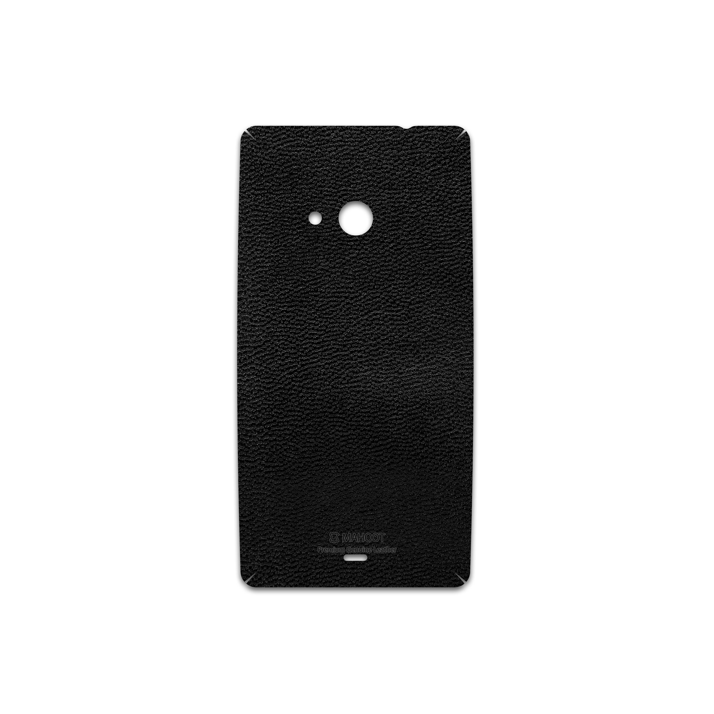 برچسب پوششی ماهوت مدل Black-Leather مناسب برای گوشی موبایل مایکروسافت Lumia 535