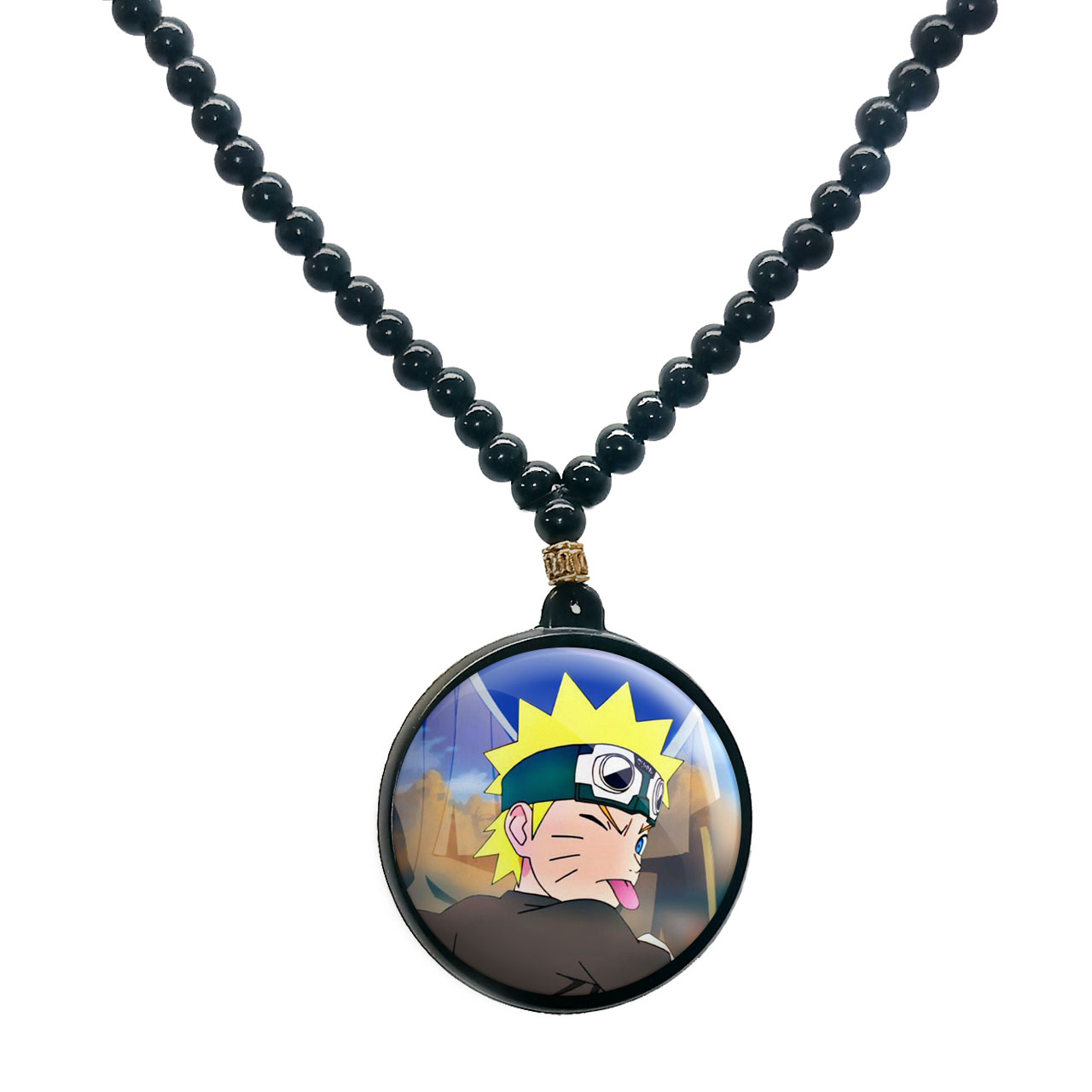 گردنبند پرمانه طرح Naruto کد pmd.25004 مدل دو طرفه