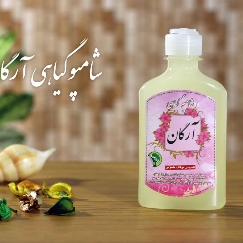 شامپو گیاهی آرگان برکت (تغذیه مو)(مناسب موهای خشک) | amazonchi